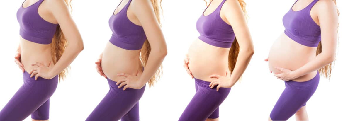 Changement du corps de la femme enceinte