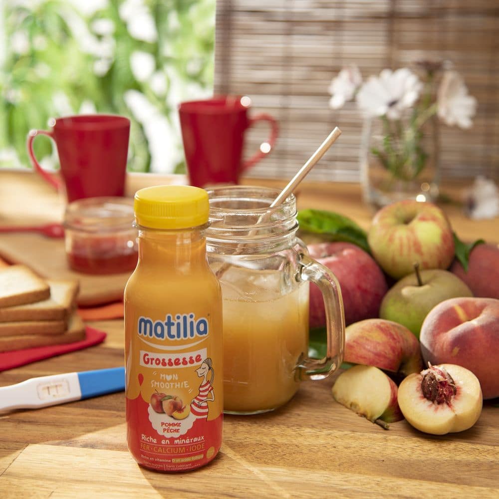 Smoothies Matilia Grossesse Pomme Pêche