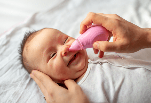mouche bébé aspiration nasale nourrisson bronchiolite