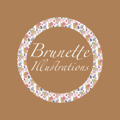 Brunette illustrations