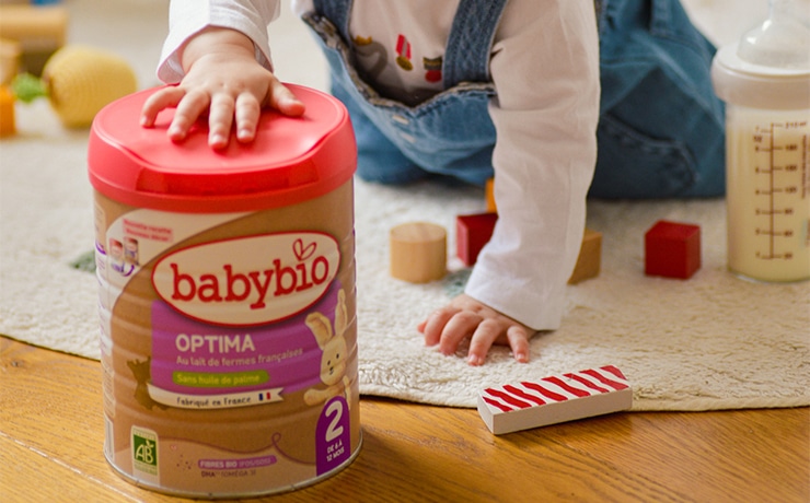 Babybio Lait Infantile Optima 3 - Dès 10 Mois, 800g, Bio, Fabriqué En France - Lot De 6