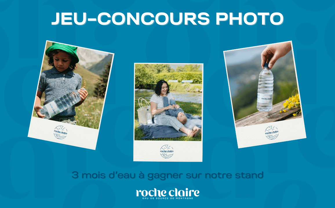 Jeu-concours & animation photo – Stand Roche Claire