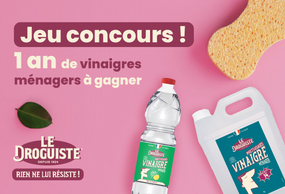 1 an de vinaigres ménagers Le Droguiste à gagner !