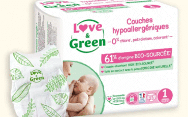 Couches hypoallergéniques Love & Green