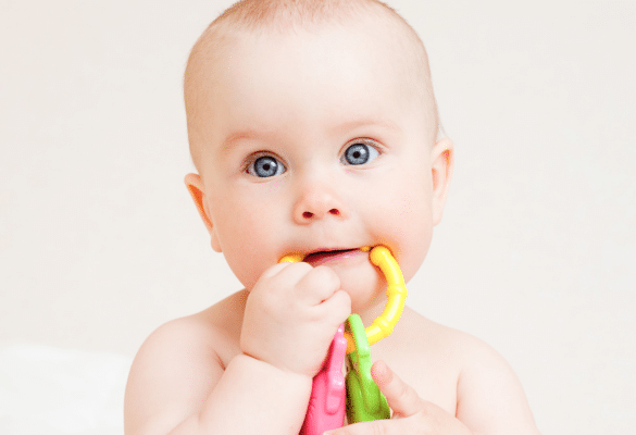 bebe anneau dentition gencive gonflee soulager douleur