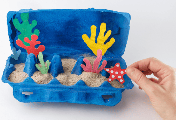 Finalisation du DIY Diorama de la mer