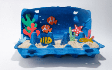 Le diorama de la mer : un océan miniature dans une boîte d'œufs !