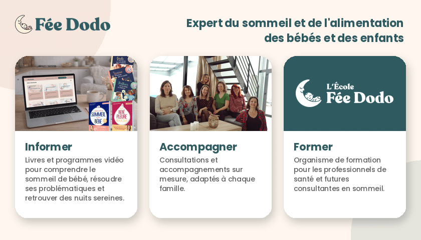 Fée Dodo, l'expert du sommeil et de l'alimentation des tout-petits