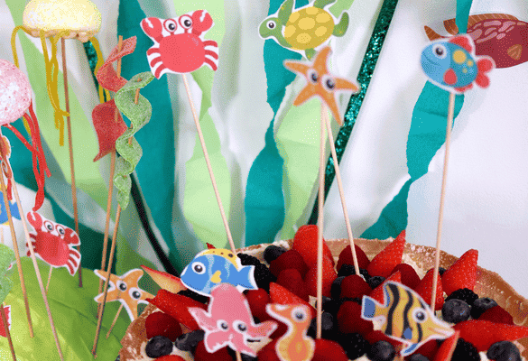 Fête sous la mer déco DIY et goûter enfant : Gâteau personnalisé