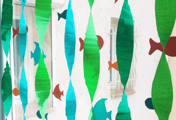 Fête sous la mer déco DIY : Algues dansantes